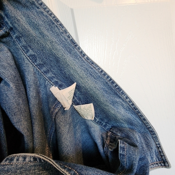 Vintage Women's St John's Bay Denim Blazer Jean Jacket Size Medium - Picture 8 of 16